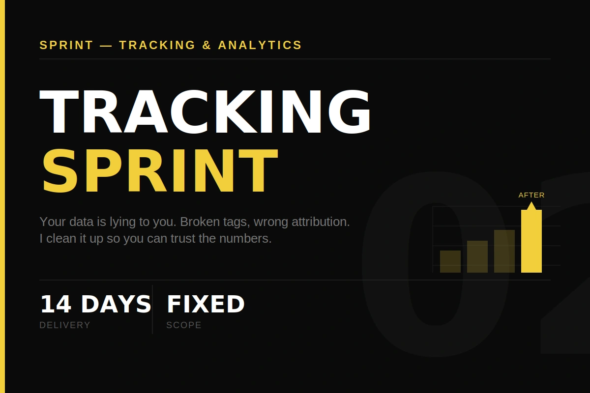 Tracking & Analytics Sprint