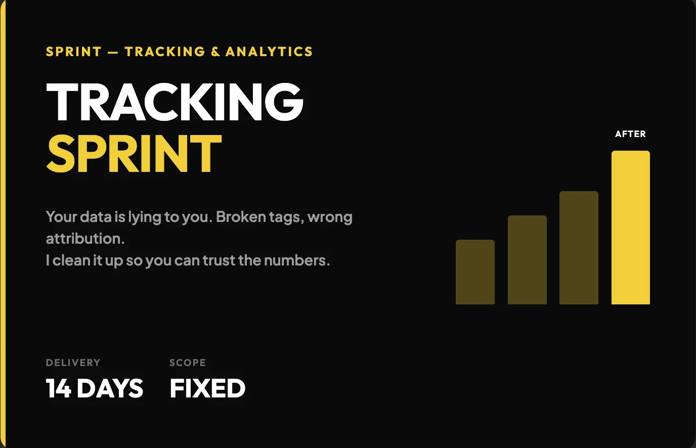 Tracking & Analytics Sprint