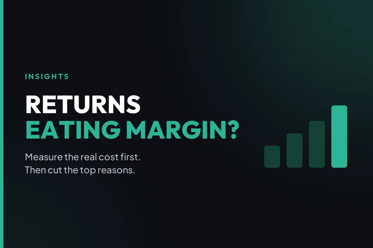 Why returns eat into Shopify margin and how to cut the top return reasons.