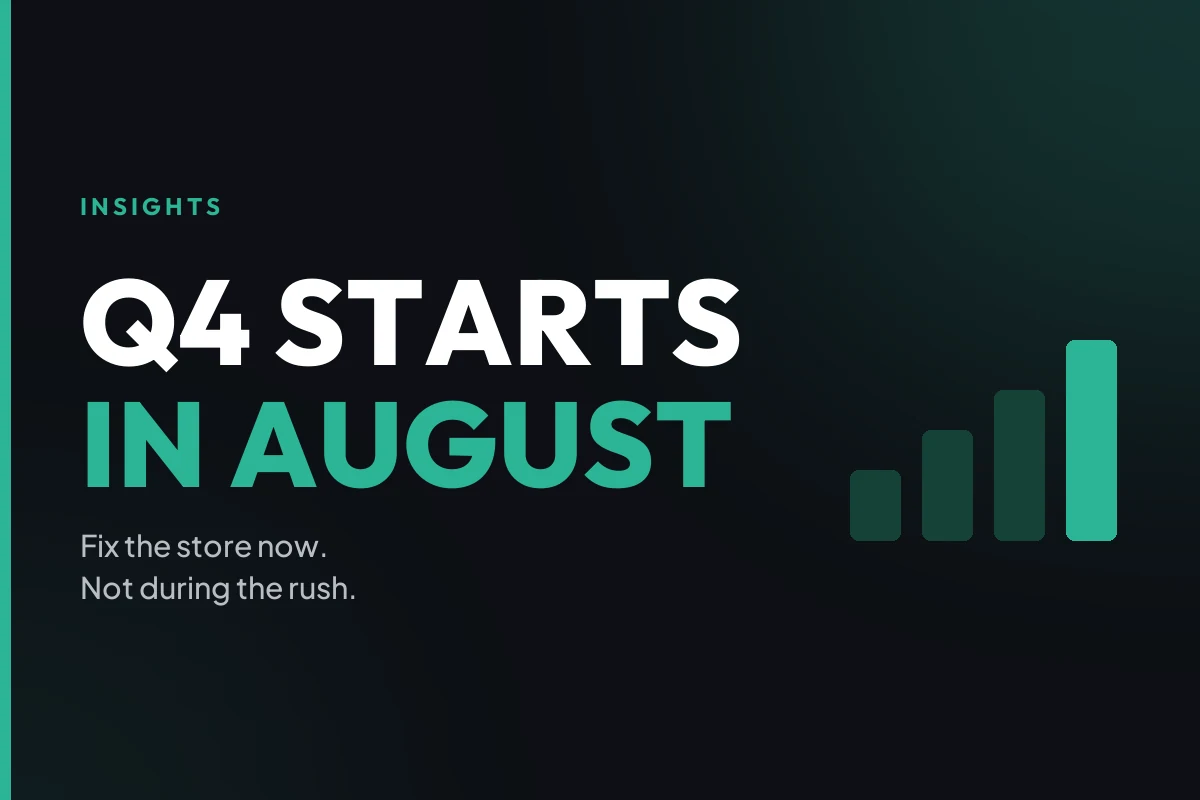 Q4 e-commerce prep checklist: what to fix in August before the holiday rush.
