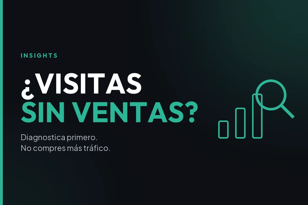 Diagnóstico para una tienda con visitas pero sin ventas, en orden y antes de comprar más tráfico.