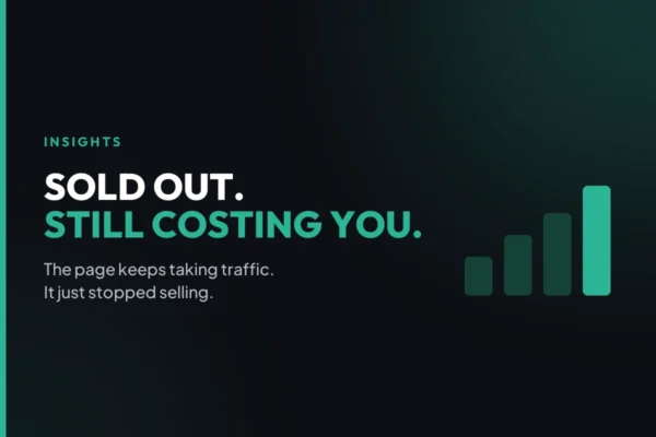 Out of stock product pages: what your store does when an item sells out, and what it costs you in Q4.