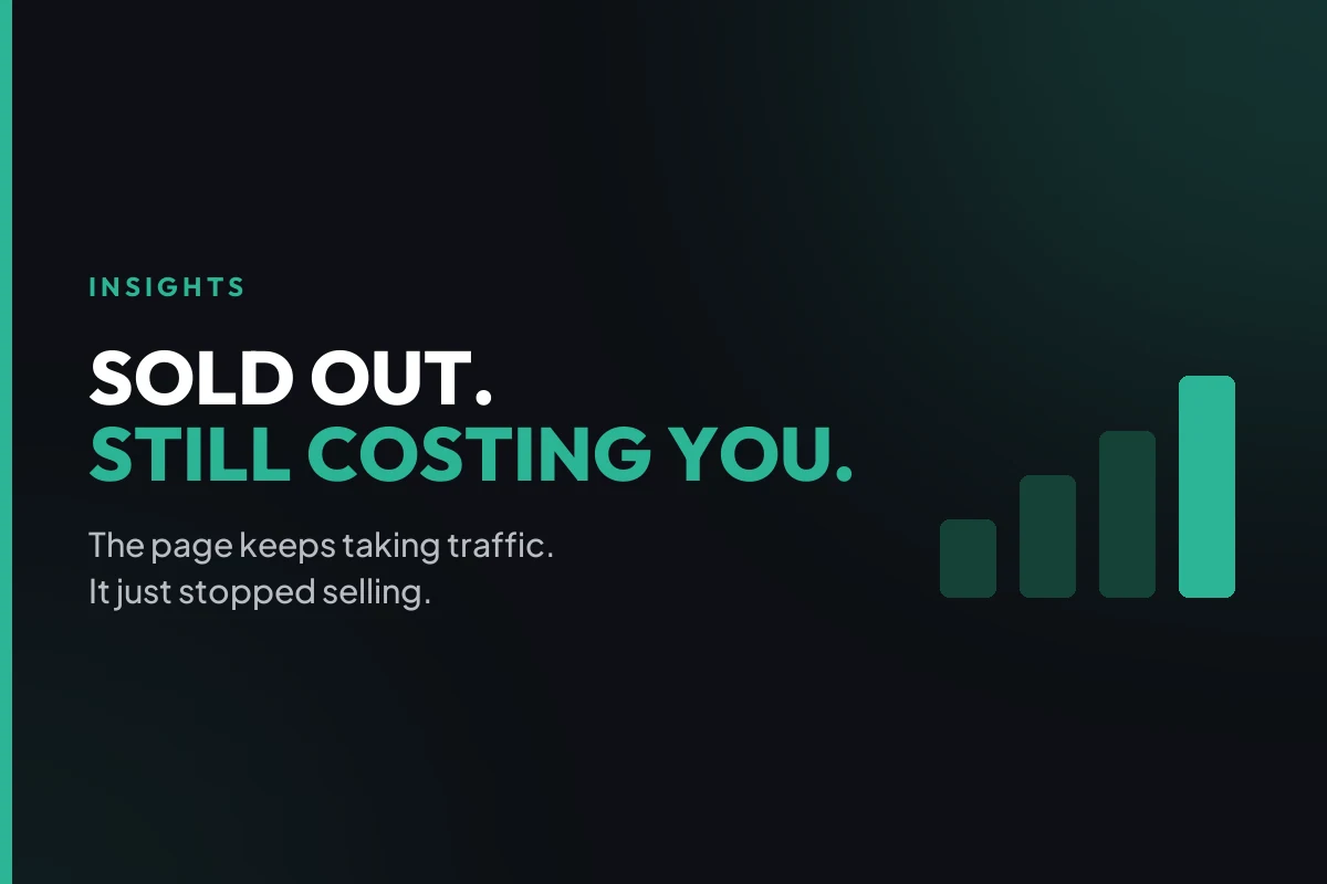 Out of stock product pages: what your store does when an item sells out, and what it costs you in Q4.