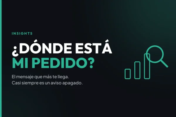 Mensajes de clientes preguntando dónde está su pedido en una tienda online