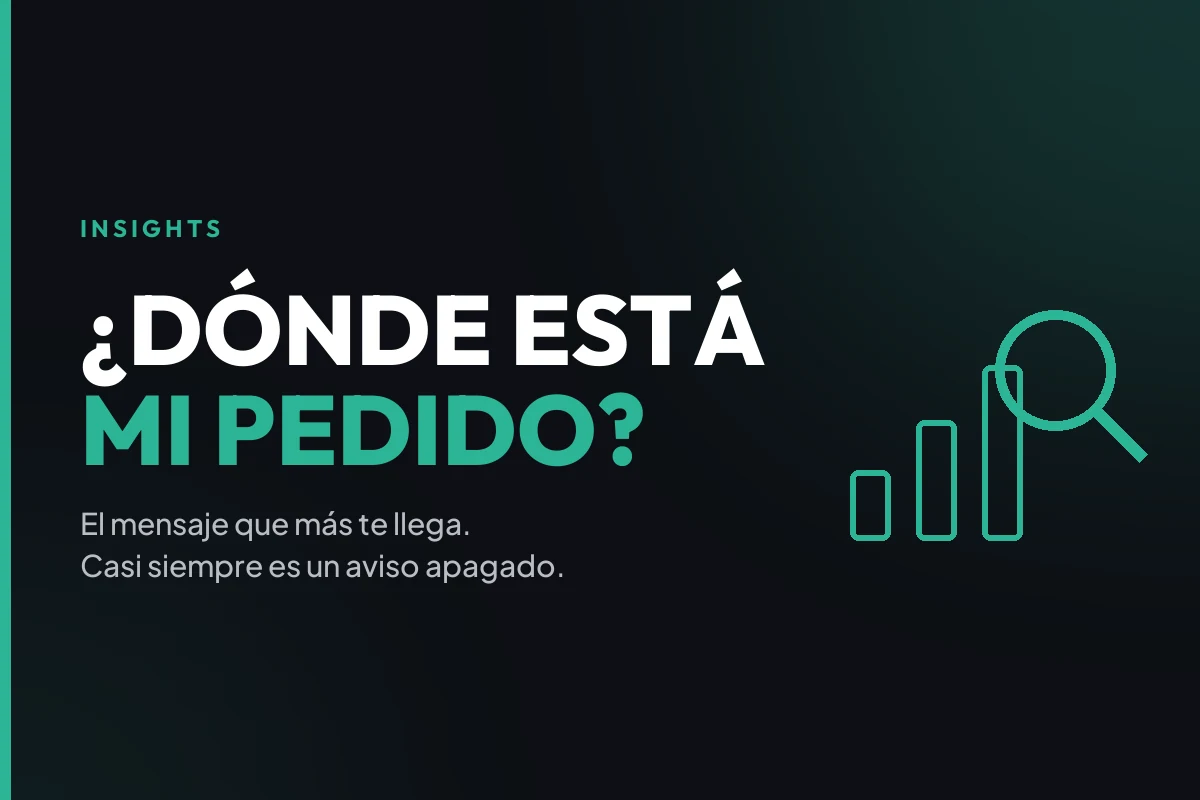 Mensajes de clientes preguntando dónde está su pedido en una tienda online